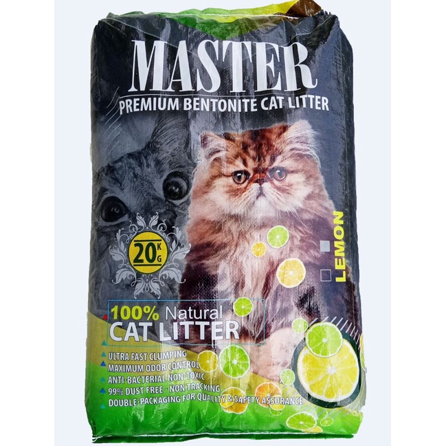 Pasir Kucing MASTER 20 kg cat sand litter clumping gumpal wangitop