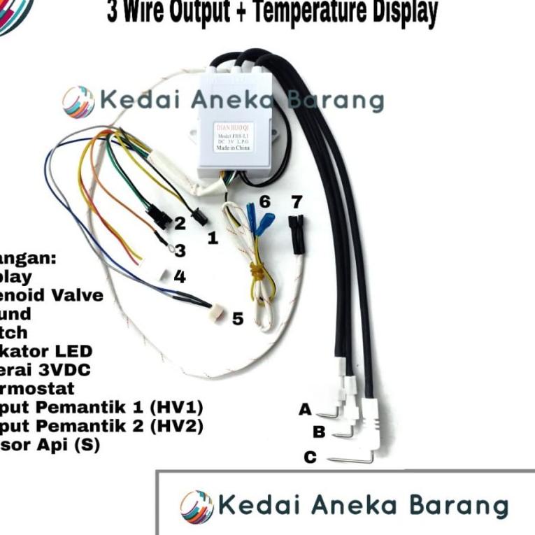✰ Module Modul Ignition Igniter Pemantik Gas LPG Water Heater FHS-L1 FHS L1 3V 3VDC ♛