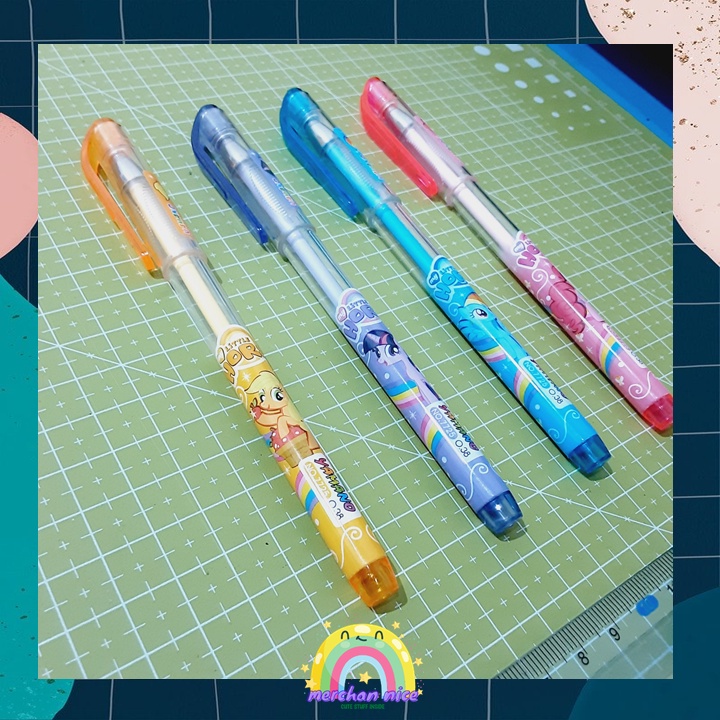 

PULPEN GEL MY LITTLE HORSE LUCU tinta hitam ketebalan 0.38 mm