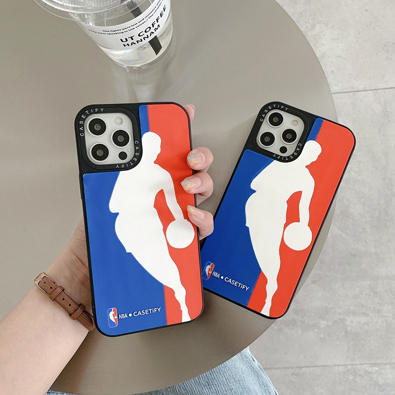 Kotak Persegi Casing Ponsel case iPhone 6~12 Pro Max Apple iPhone Case NBA Basket Tahan Jatuh dan Tahan Debu Case iPhone 12 Pro Max 11 Pro Max Casing Ponsel X XR X Max 7 8 Plus Casing iPhone