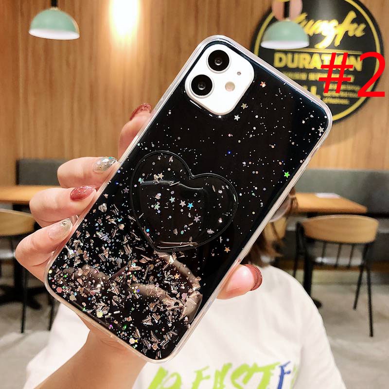 Love Popsocket Case Xiaomi Redmi 8 Note 7 8 Pro 9 Glitter Casing SAMSUNG A11 A20S A50 A30S A50S A51 Factory Price