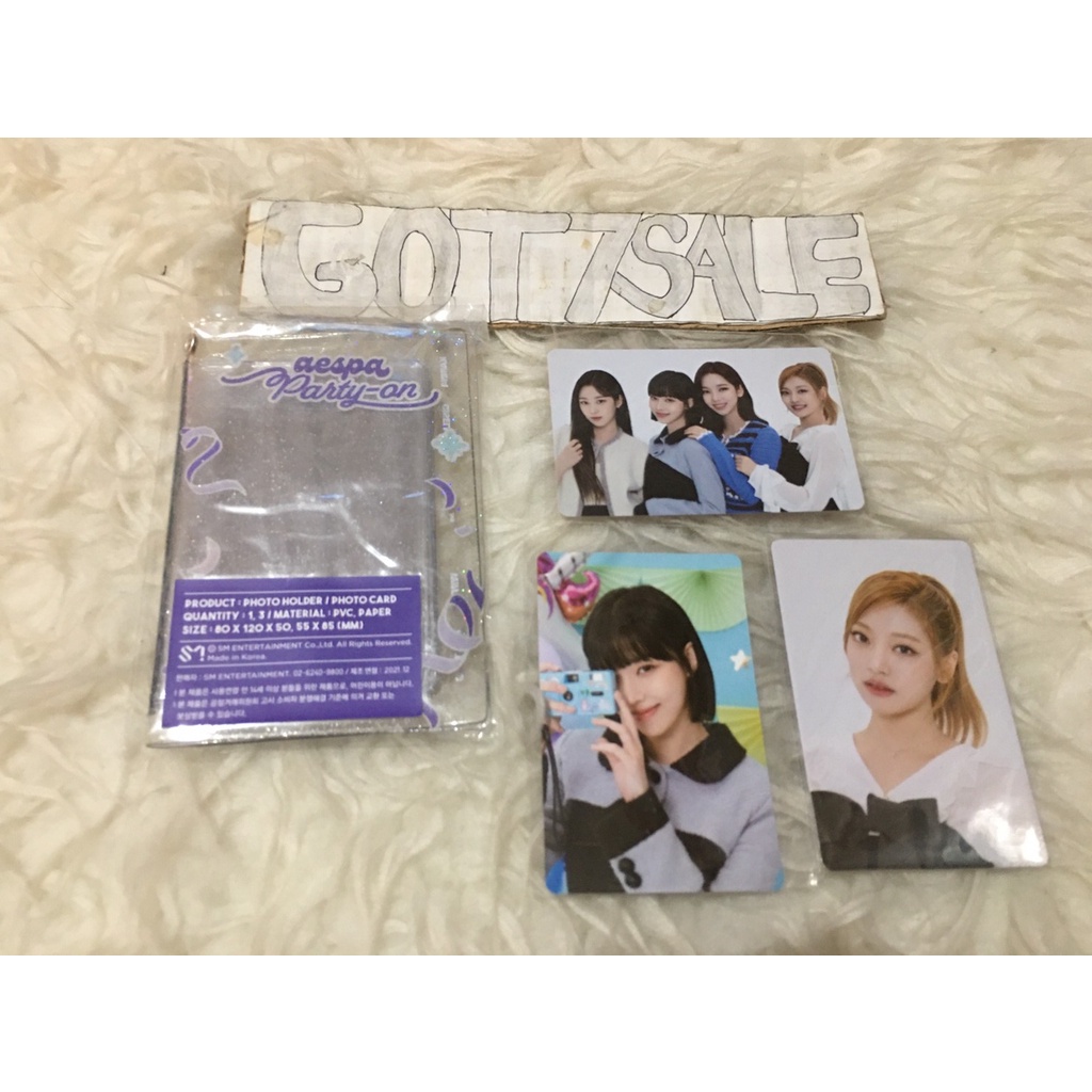 AESPA PHOTOCARD MD XR LIVE PARTY ON /  AESPA XR LIVE / XR LIVE AESPA PHOTO HOLDER + PC SET PARTY ON