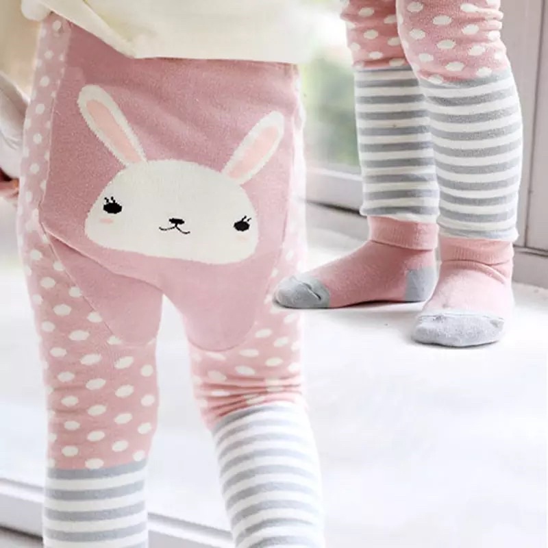 Legging Anak Bayi Perempuan Dengan Tutup Kaki Celana Panjang Leging Anak Bayi Perempuan Baby Import