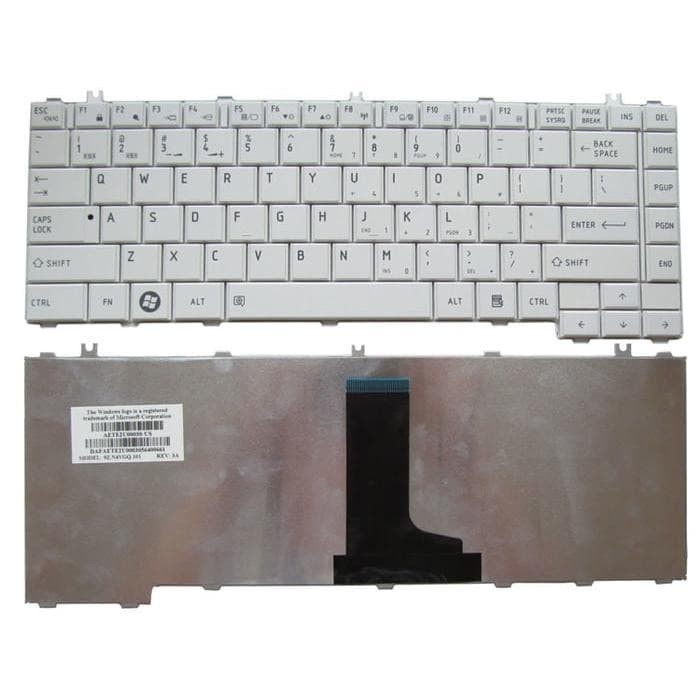 Keyboard Toshiba C640 C600 L640 L635 L645 L735 L745 Putih