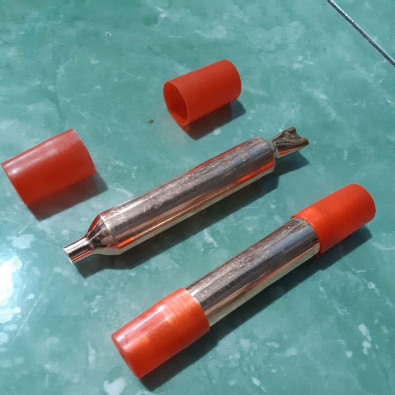 filter dryer ada isi 1 x 2 panjang 12 cm body 3/4 inch
