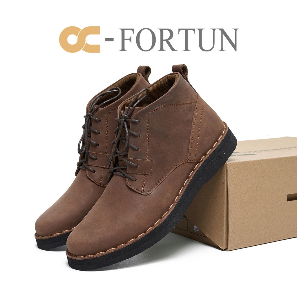 SEPATU KULIT BOOT TERLARIS OC-FORTUN