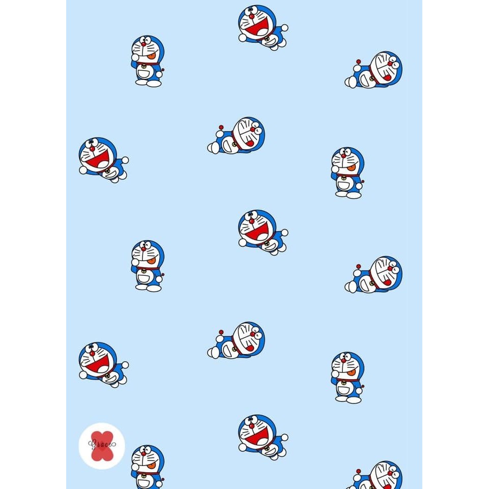 Wallpaper Doraemon Polos 45cm X 10mtr Wallpaper Sticker Dinding