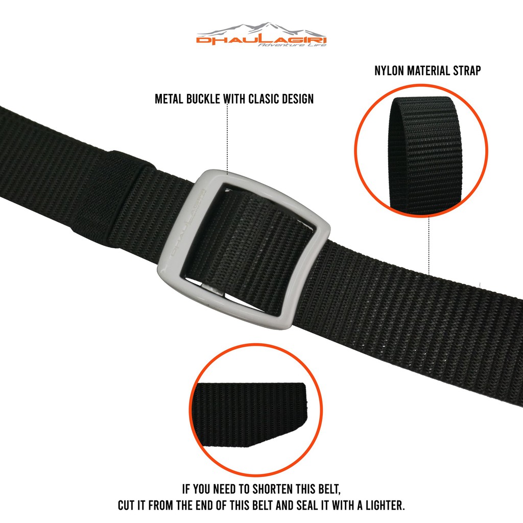Gesper Belt Nylon 02 Dhaulagiri Sabuk Celana Ikat Pinggang Outdoor Camping
