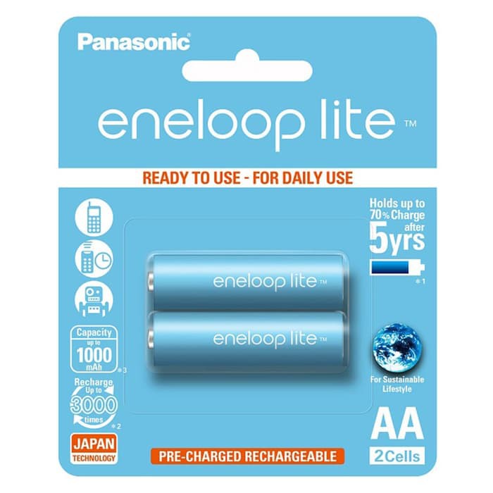 Baterai Eneloop Lite AA Panasonic Original isi 2