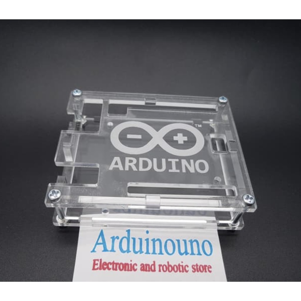 Transparent Box Case acrylic case Arduino UNO with logo good quality