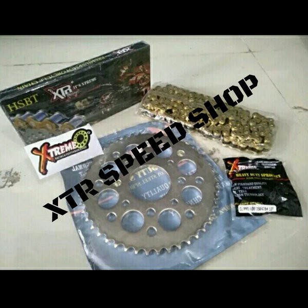 GEAR SET  MEGAPRO GLPRO CB150R  428 46 47 48 49 50 EXTREME NOT SSS
