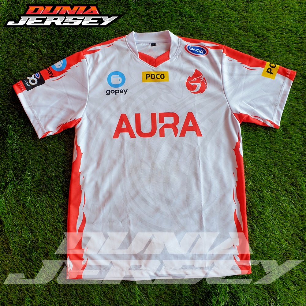 BISA COD Kaos Jersey Gaming Baju Team Aura Esports Terbaru Free Fire Mobile 2021 Terbaru New ff / Je