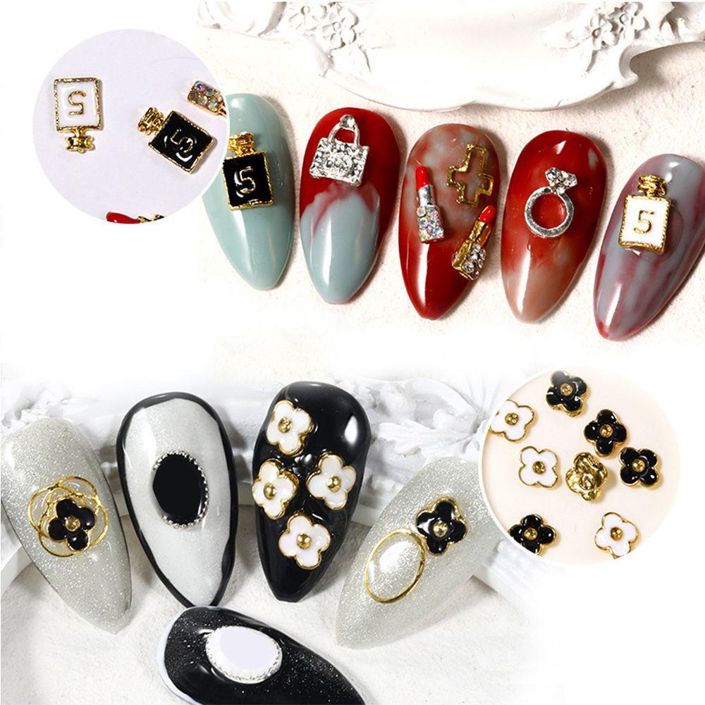 Needway Nails Charms Hiasan Kuku Logam Mewah Manikur Aksesoris Lipstik 3D Dekorasi Kuku