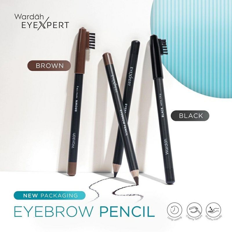 Wardah EyeXpert Eyebrow Pencil Brown &amp; Black 1.14gr