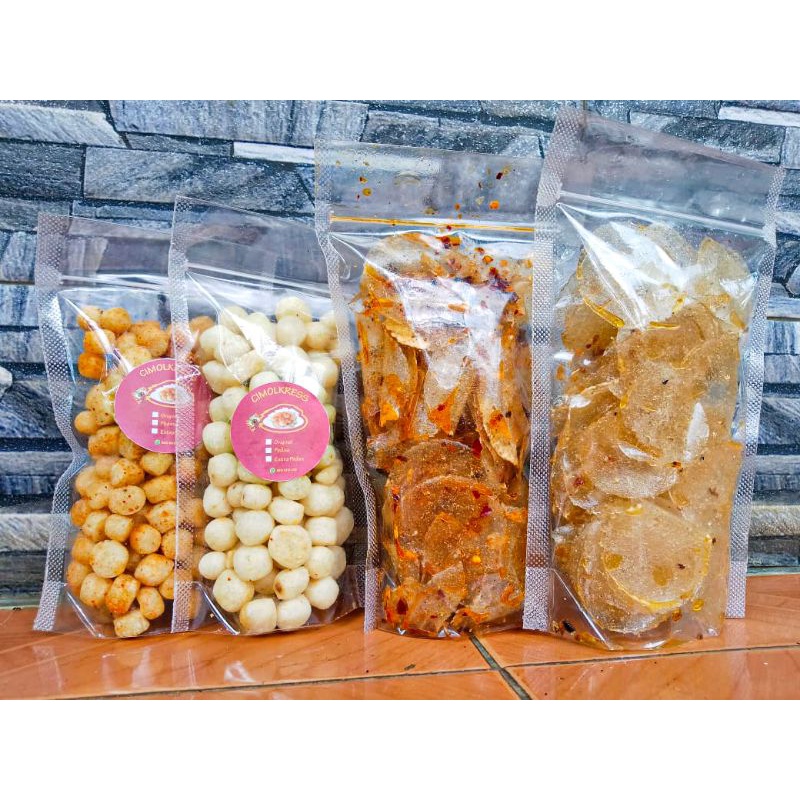 

kripik kaca dan cimolkress