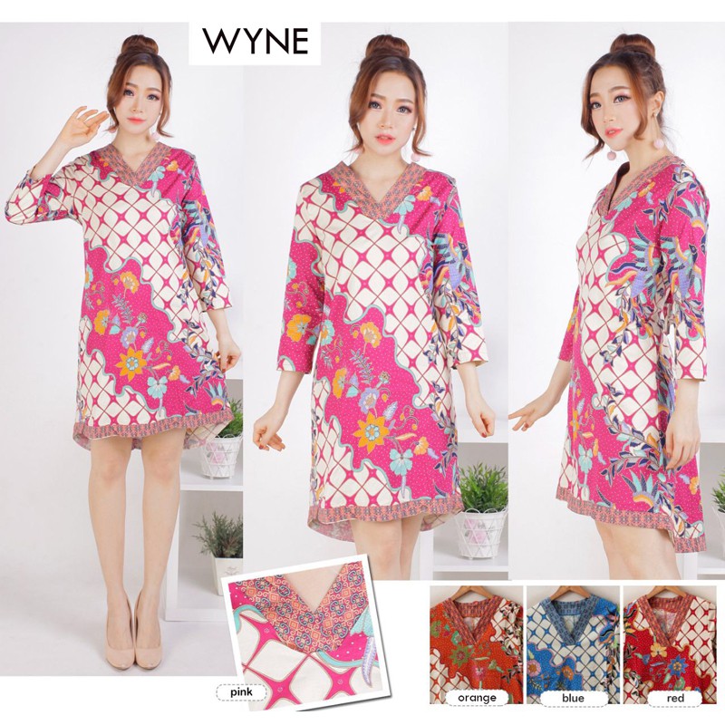 WYNE DRESS - Dress Batik Wanita Terusan Wanita