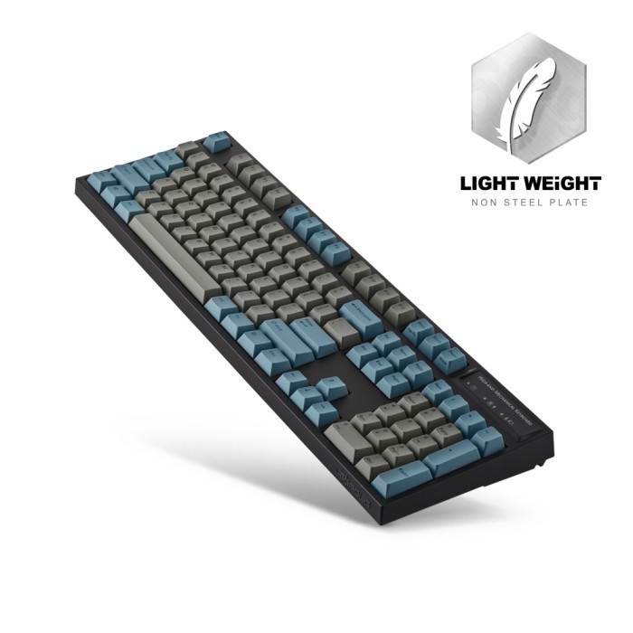 Leopold NP900RBT Grey Blue Bluetooth Mechanical Gaming Keyboard