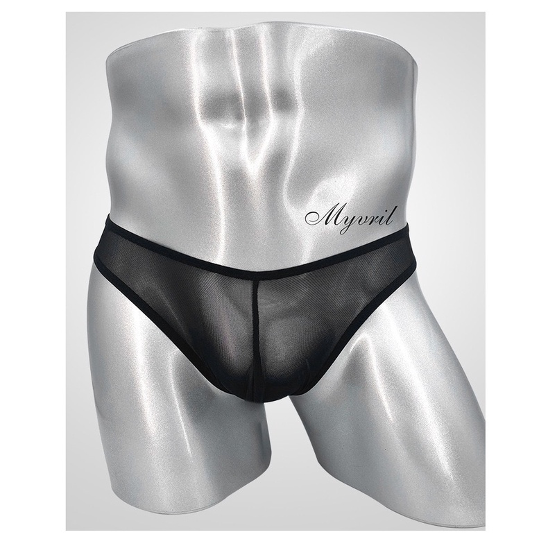 Celana Dalam Pria Sexy hot Open Crotch G String Low Waist Transparan Mini Pria Thong Y056