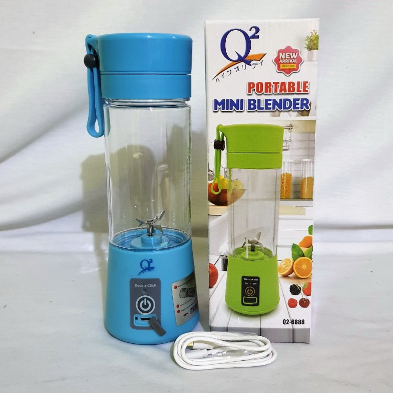 MINI Blender Portable Rechargeable - Hand Blender USB - Q2-6888-original