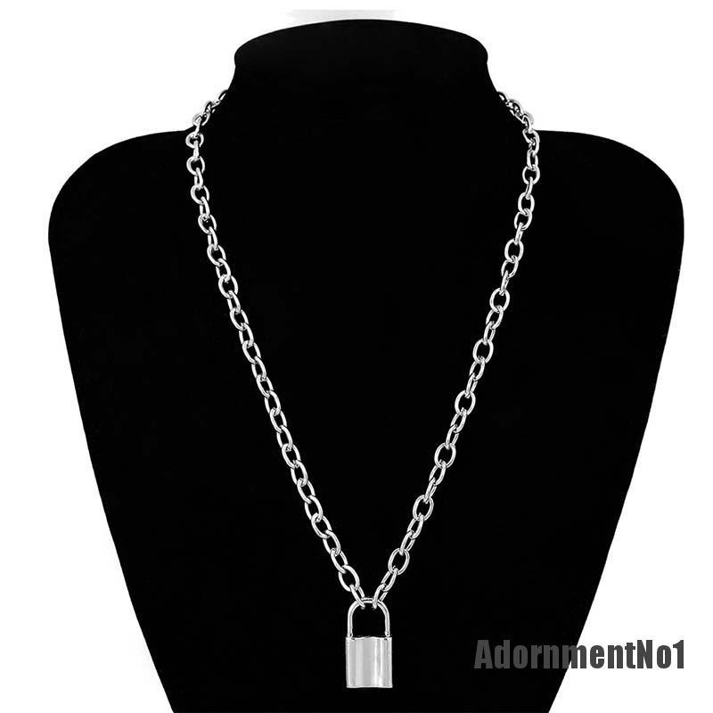 (Adornmentno1) Liontin Gembok Stainless Steel Untuk Unisex / Pria / Wanita