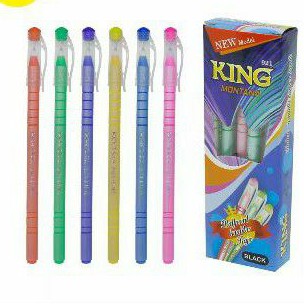 

Pulpen murah king pulpen warna warni ISI 2 DAN 12