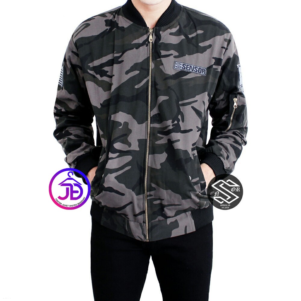 [COD]  JAKET BOMBER PRIA / JAKET BOMBER CAMO MILITARY LORENG ORIGINAL SENSOR