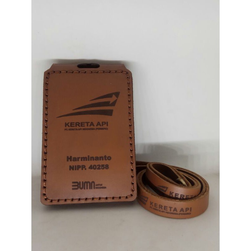 [PROMO] Name Tag Kulit Lipat Magnet Premium