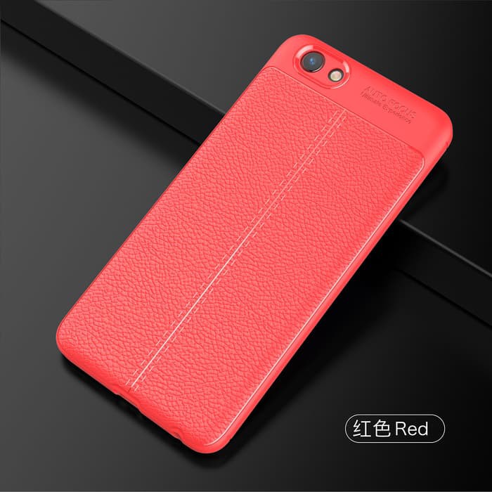 LEATHER AUTO FOCUS case Vivo Y71 soft hp casing back cover kulit tpu  / Softcase / Case HP / Casing