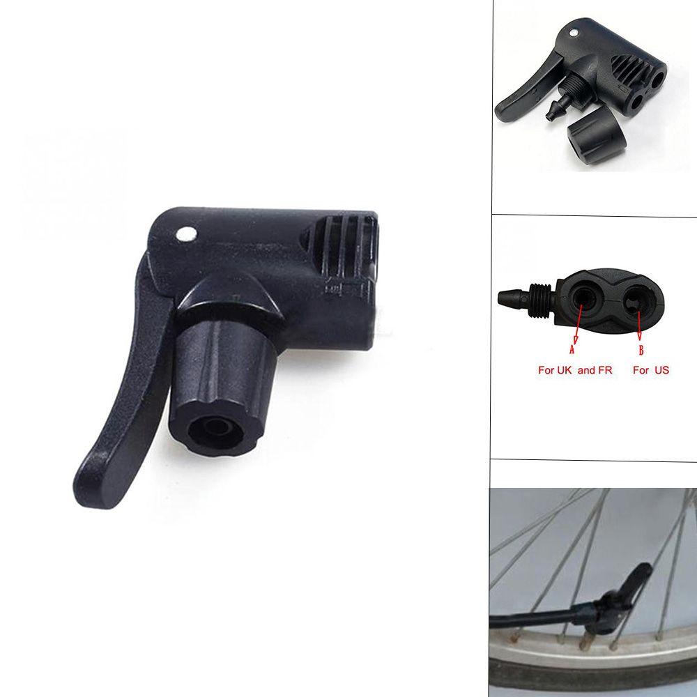 Agustina Valve Convertor 1PC Hitam Bersepeda Aksesoris Sepeda Plastik Dual Head Pumping Parts Service