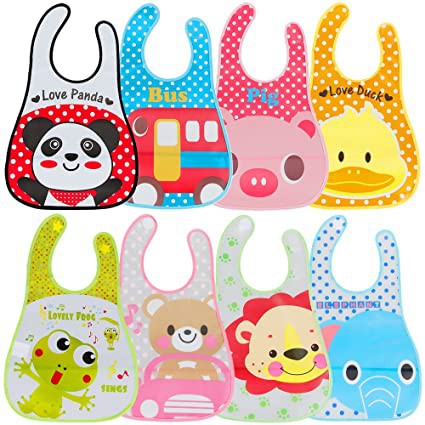 Slabber Plastic Slaber Eva Celemek makan Bayi Waterproof Baby Bib apron plastik tatak iler bibs