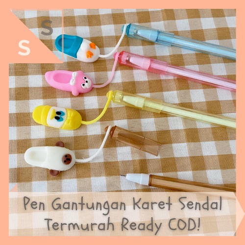 

[simplyshop] Grosir 4 / 8 / 12 Pcs / 1 Lusin Pen / Pulpen Gantungan Sendal Disney Sandal Bahan Karet Unofficial Merchandise Import Donald Daisy Duck Bear Pink Souvenir Alat Tulis Hadiah