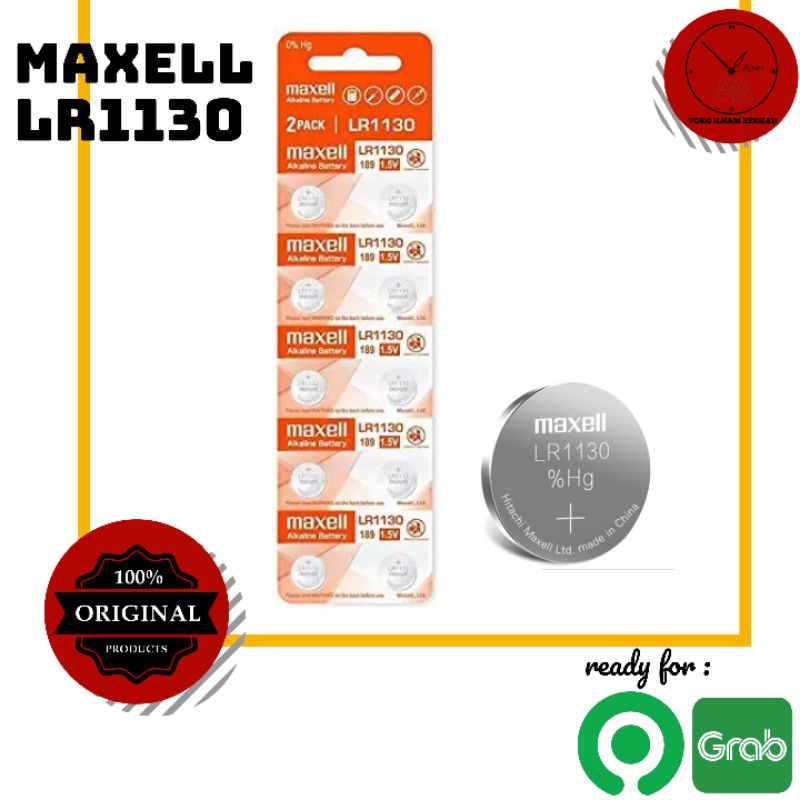 Baterai MAXELL LR1130 AG10 189 Original