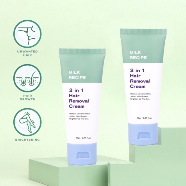 Milk Recipe 3 in 1 Hair Removal Cream | Perontok Bulu