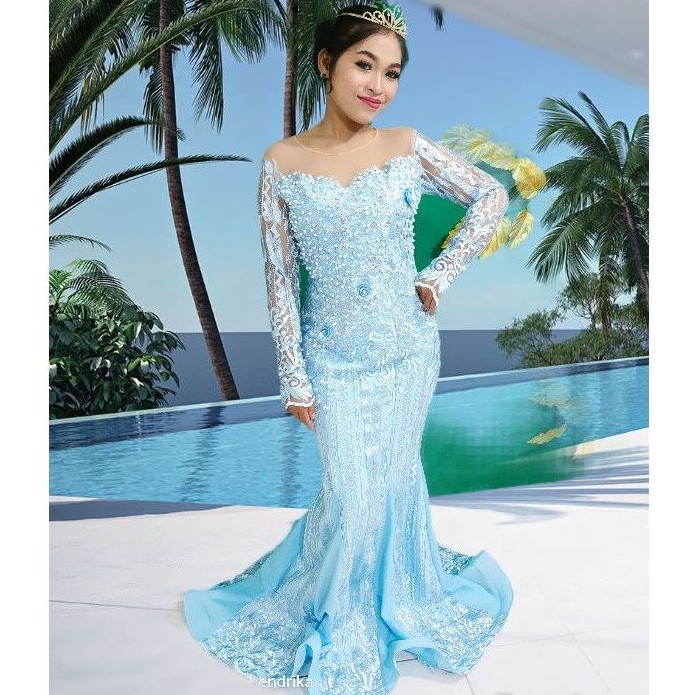 Baju pengantin mermaid meysi