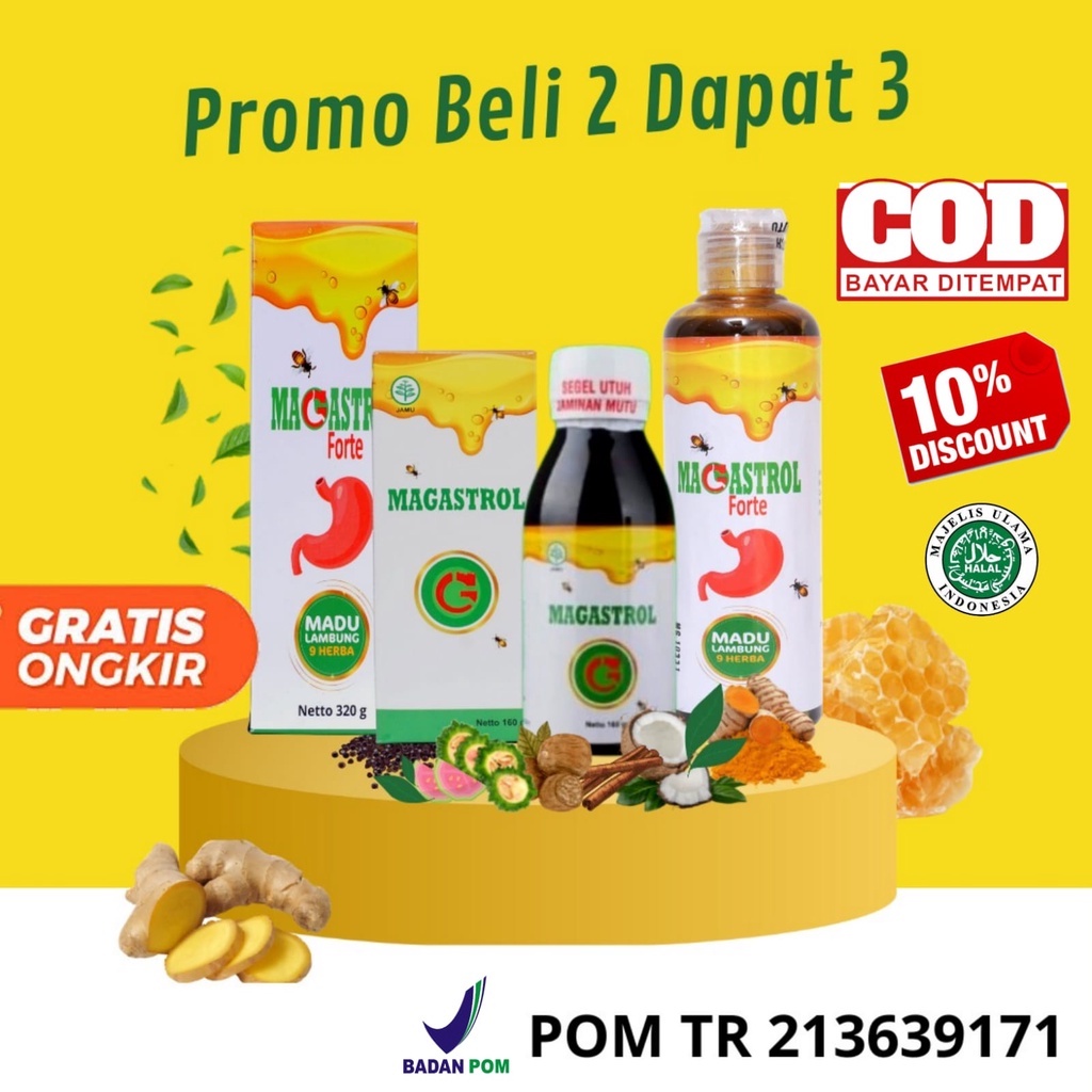 

[PAKET PROMO] Madu Lambung Magastrol Beli 2 gratis 1