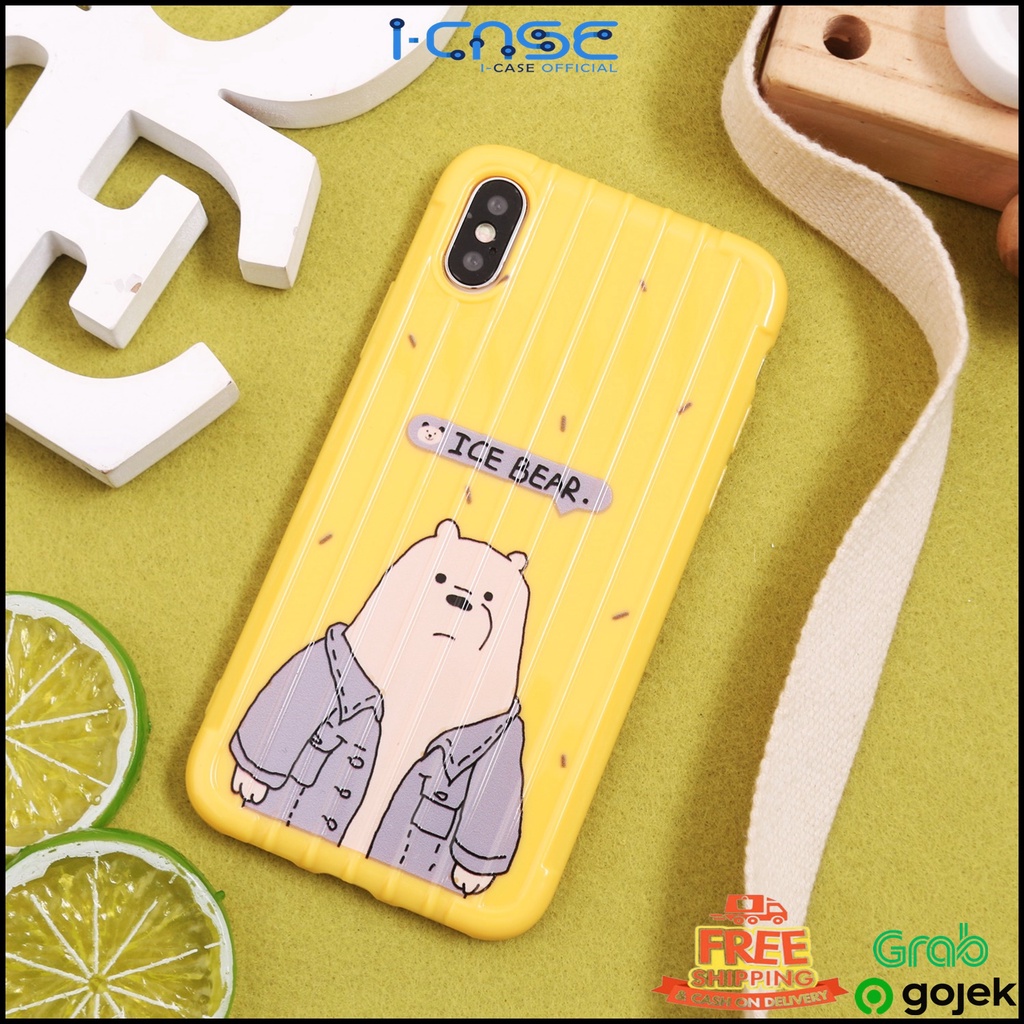 WE BARE BEARS TRUNK CASE FOR OPPO A5 A9 2020 F11 RENO ACE REALME VIVO XIAOMI