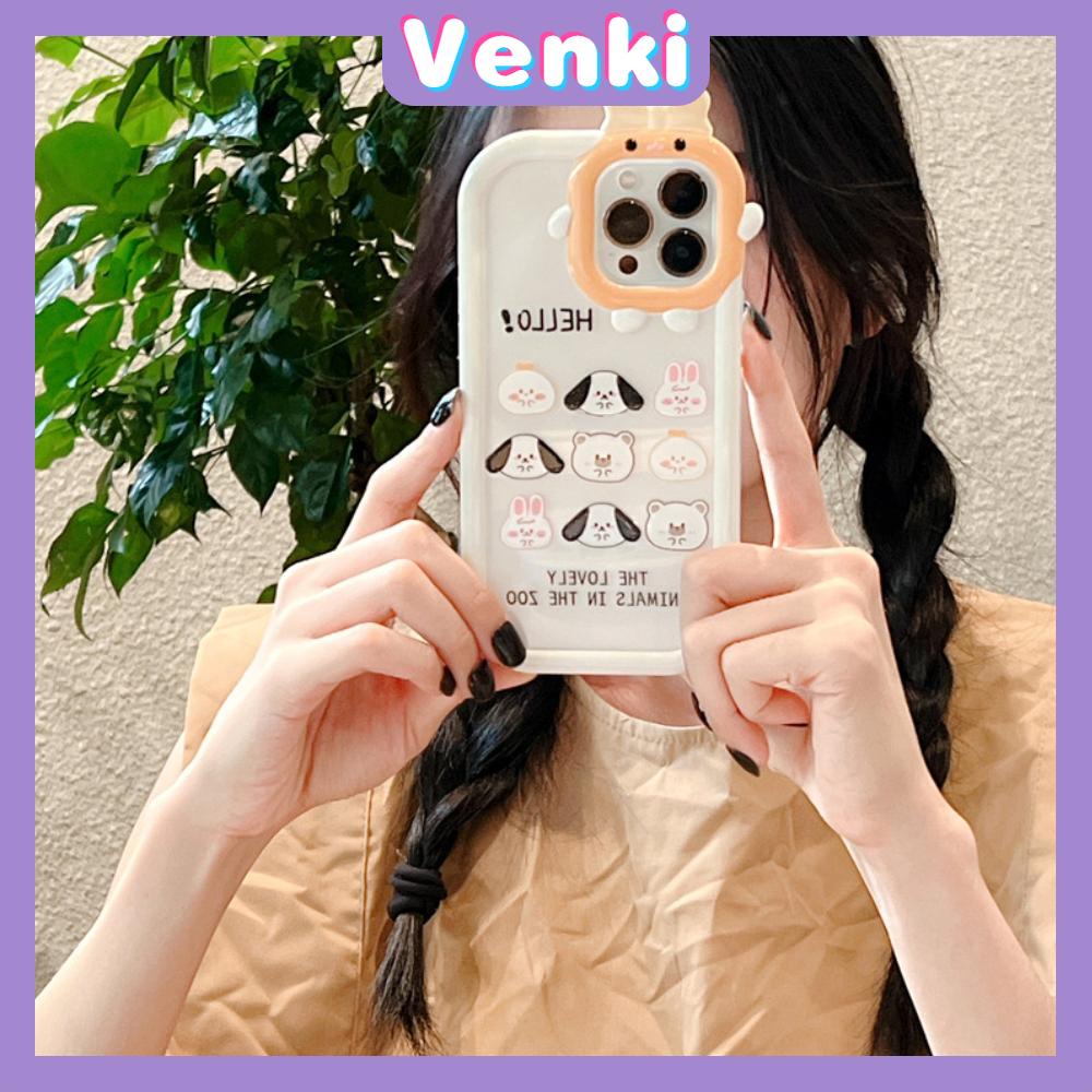 iPhone Case Silicone Soft Case Clear Case Airbag Shockproof Protection Camera Shiny Feel Puppy Cartoon Cute Compatible For iPhone 11 Pro Max 13 Pro Max 12 Pro Max 7Plus xr XS Max