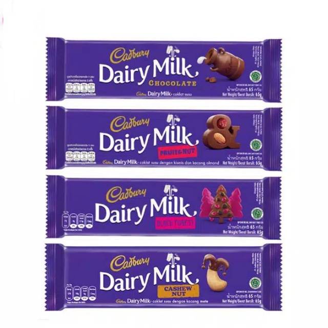 

CHOCOLATE BAR | CADBURY DAIRY MILK ALL VARIANT 62GR