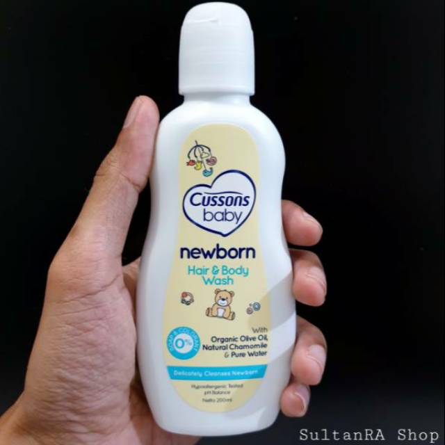 Cussons Baby NEWBORN Hair &amp; Body 200 ml | 100ml | Shampo Sabun Cair Bayi Delicately Cleanses Newborn