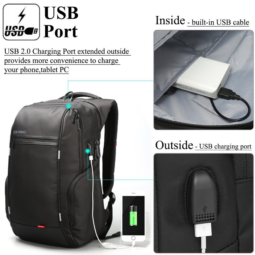 usb port for bag