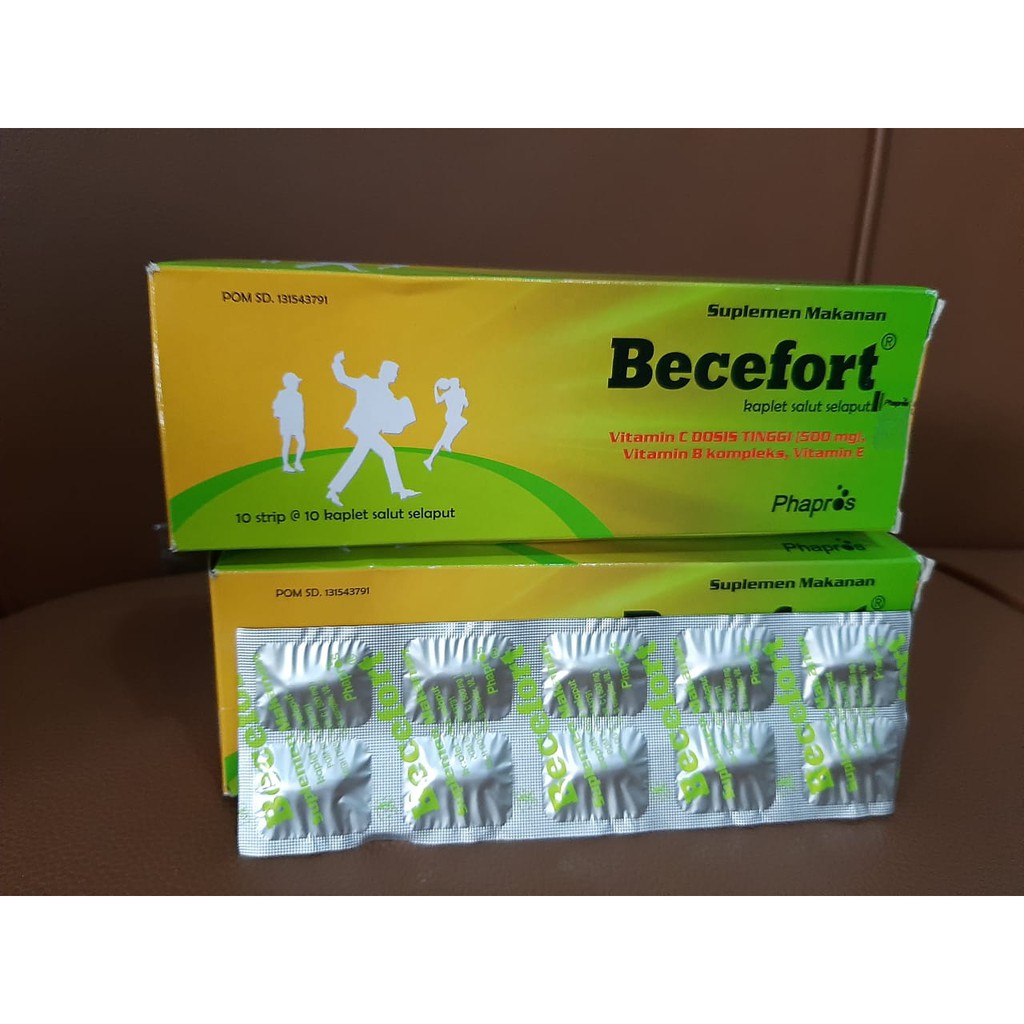 Becefort Vitamin C 500 mg Multivitamin 1 Strip Isi 10 