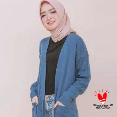 zelline official cardigan rajut long belle oversize