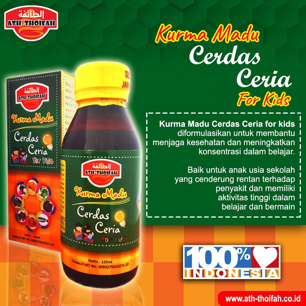 Madu Anak Cerdas Ceria plus Albumin+Pegagan+Manggis Madu anak vitamin anak nutrisi anak