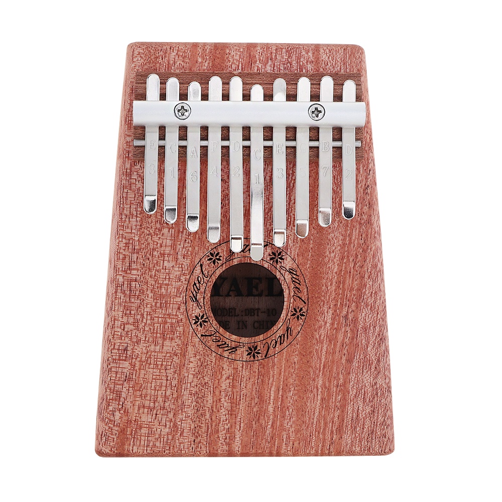 Kalimba Piano Jari Jempol Mini 10 Kunci Bahan Kayu Mahoni Alami