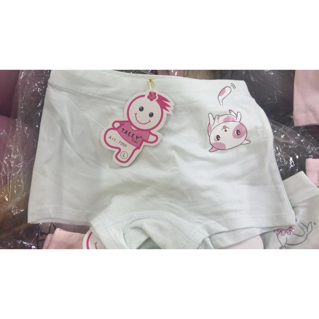 CD BOXER ANAK CEWEK TALLY KIDS / ANAK SEGI EMPAT / ANAK CEWEK KIDS / CD SHORT ANAK / BAHAN KATUN BAMBUU LEMBUT MEREK TALLY GAMBAR RANDOM SIZE M L XL XXL / ARA98STORE