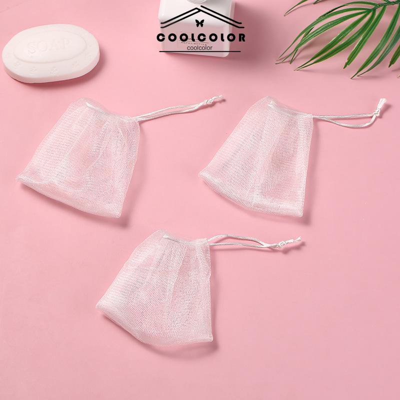 COD Foaming Mesh Pembersih Wajah Cleansing Mesh Handmade Soap Mesh Bag- cl