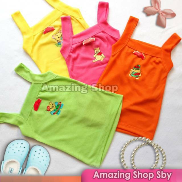 Kaos Dalam Anak Singlet Anak Perempuan Enji Stabilo Bordir Amazing Shop Surabaya