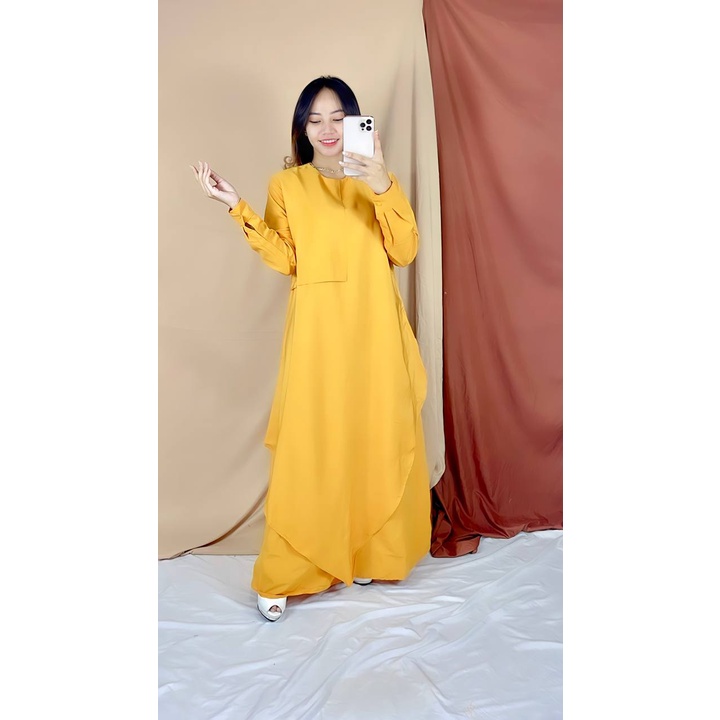 RX FASHION - MIZA DRESS BAHAN MOSCREPE - FASHION MUSLIM ***HIGH QUALITY*** 1R