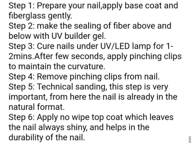 FIBERGLASS FIBER GLASS NAIL EXTENSION NAIL GEL ART LED