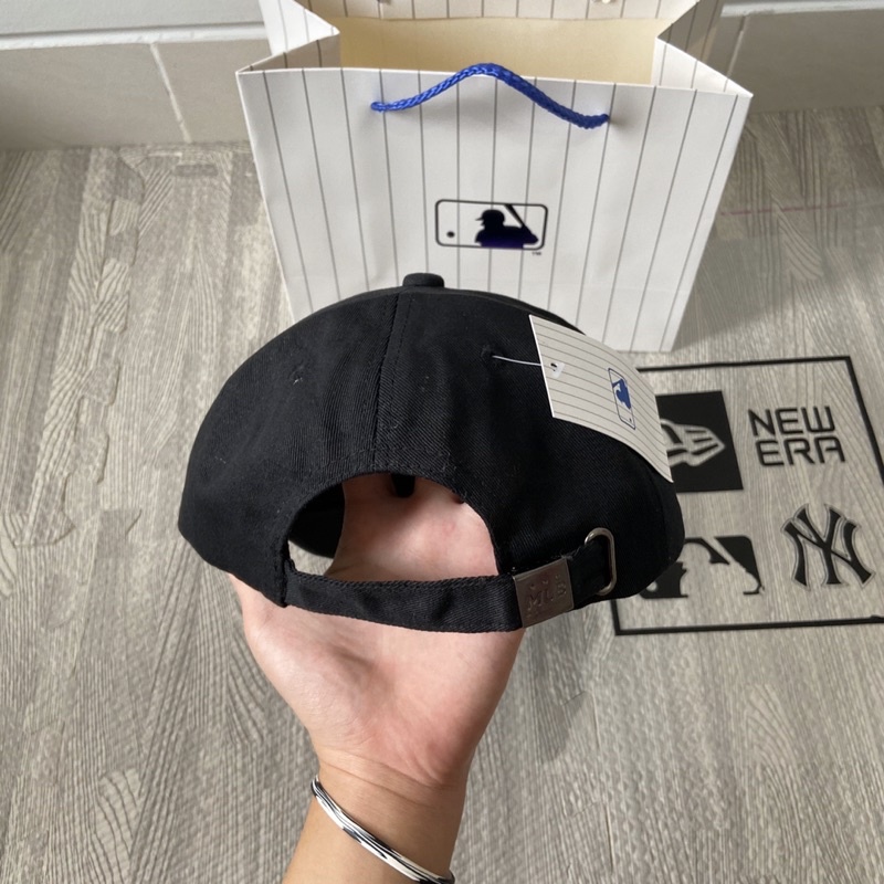 Topi Ny mlb cap Full Black Yankes Font